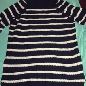 black and white sweater